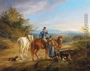 Halt on a Country Road (Rastender Reiter) 1836 - Adam Albrecht