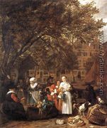 Vegetable Market in Amsterdam 1661-62 - Gabriel Metsu