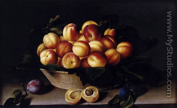 Basket of Apricots 1634 - Louise Moillon