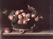 Basket with Peaches and Grapes 1631 - Louise Moillon