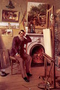 Self-Portrait in the Artist's Studio 1890 - Ernest Narjot