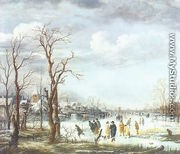 The River in Winter - Aert van der Neer