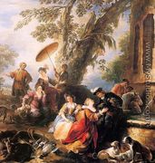 The Return from the Hunt 1700 - Joseph Parrocel