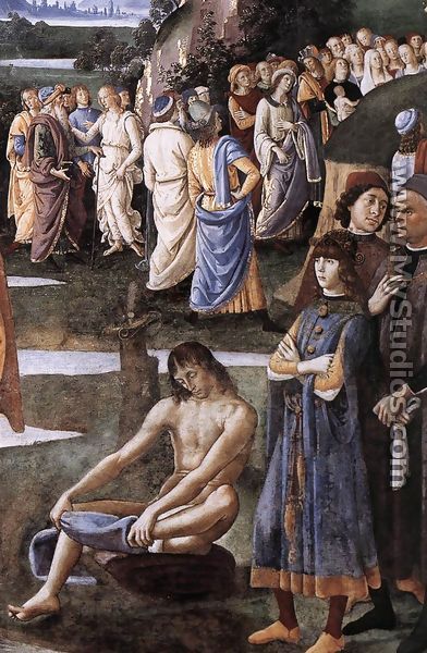 Baptism of Christ (detail-3) c. 148 - Pietro Vannucci Perugino